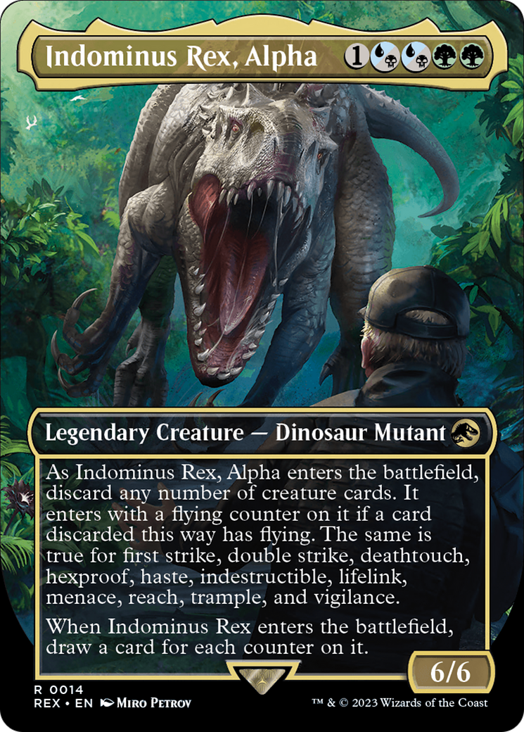 Indominus Rex, Alpha (Borderless) [Jurassic World Collection] | Eastridge Sports Cards & Games