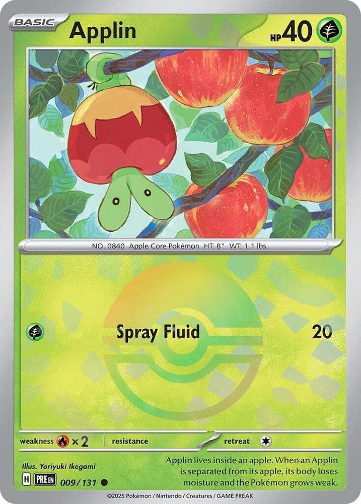 Applin (009/131) (Poke Ball Pattern) [Scarlet & Violet: Prismatic Evolutions] | Eastridge Sports Cards & Games