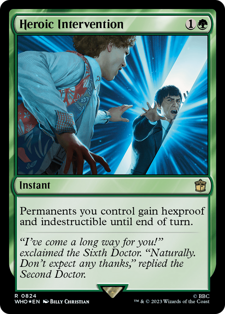 Heroic Intervention (Surge Foil) [Doctor Who] | Eastridge Sports Cards & Games