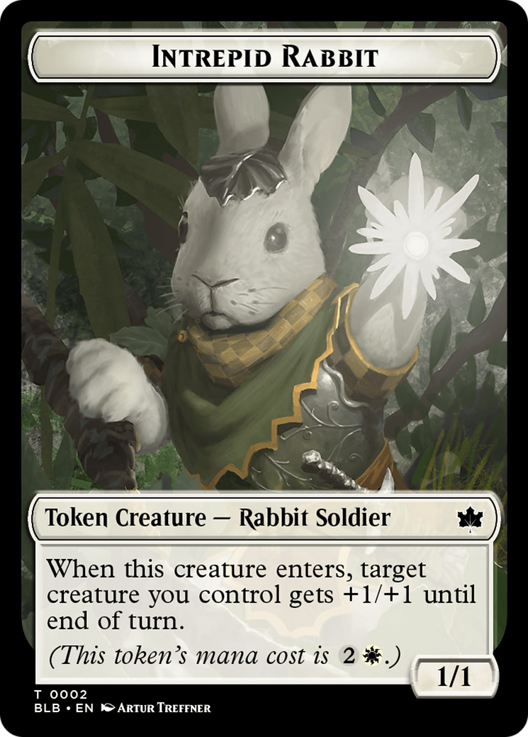 Intrepid Rabbit Token [Bloomburrow Tokens] | Eastridge Sports Cards & Games