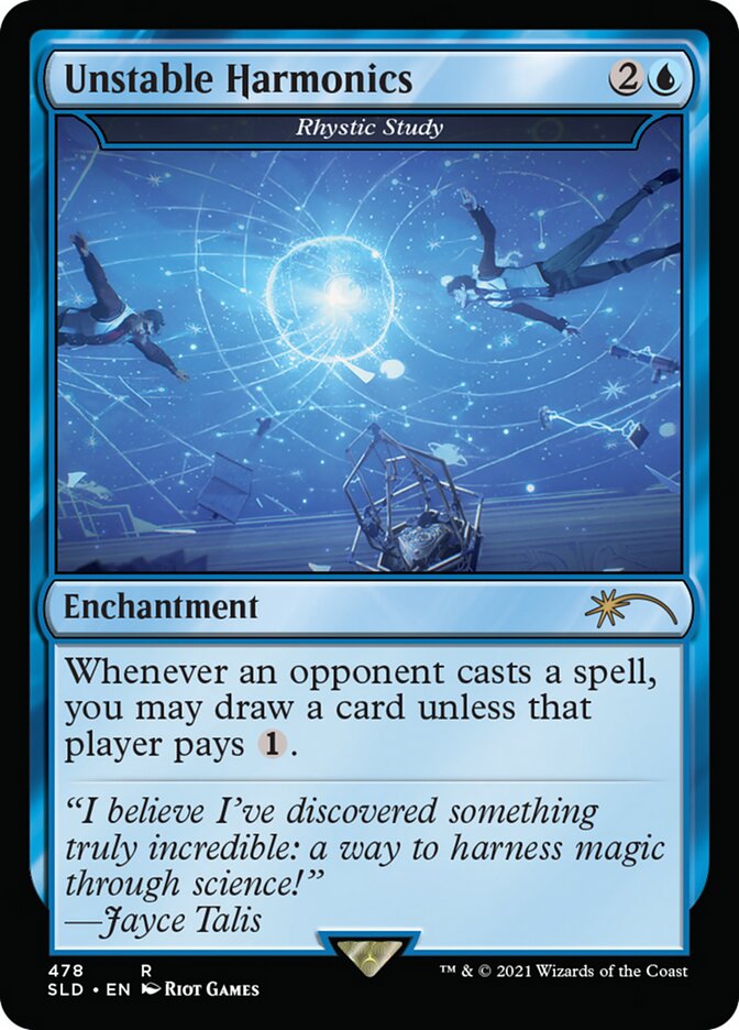 Rhystic Study - Unstable Harmonics [Secret Lair Drop Series] | Eastridge Sports Cards & Games