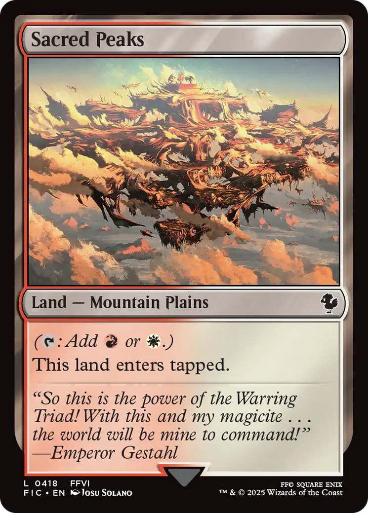 Sacred Peaks [FINAL FANTASY Commander] | Eastridge Sports Cards & Games