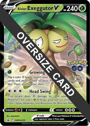 Alolan Exeggutor V (SWSH225) (Jumbo Card) [Sword & Shield: Black Star Promos] | Eastridge Sports Cards & Games