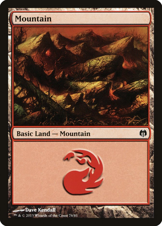 Mountain (76) [Duel Decks: Heroes vs. Monsters] | Eastridge Sports Cards & Games