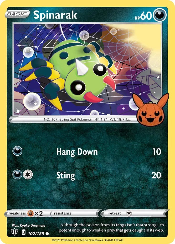 Spinarak (102/189) [Trick or Trade] | Eastridge Sports Cards & Games