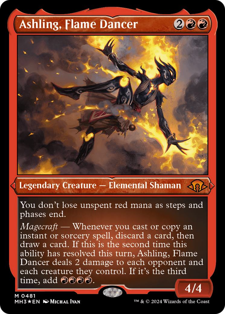 Ashling, Flame Dancer (Foil Etched) [Modern Horizons 3] | Eastridge Sports Cards & Games