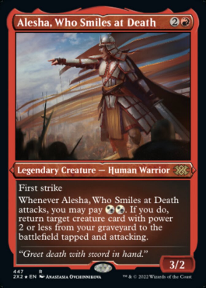 Alesha, Who Smiles at Death (Foil Etched) [Double Masters 2022] | Eastridge Sports Cards & Games