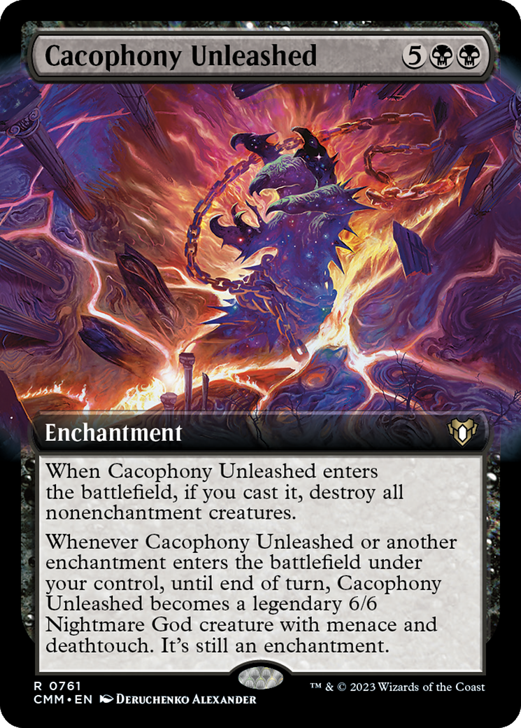 Cacophony Unleashed (Extended Art) [Commander Masters] | Eastridge Sports Cards & Games