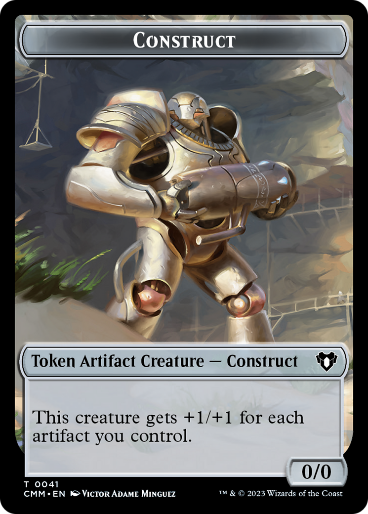 Clue // Construct (0041) Double-Sided Token [Commander Masters Tokens] | Eastridge Sports Cards & Games