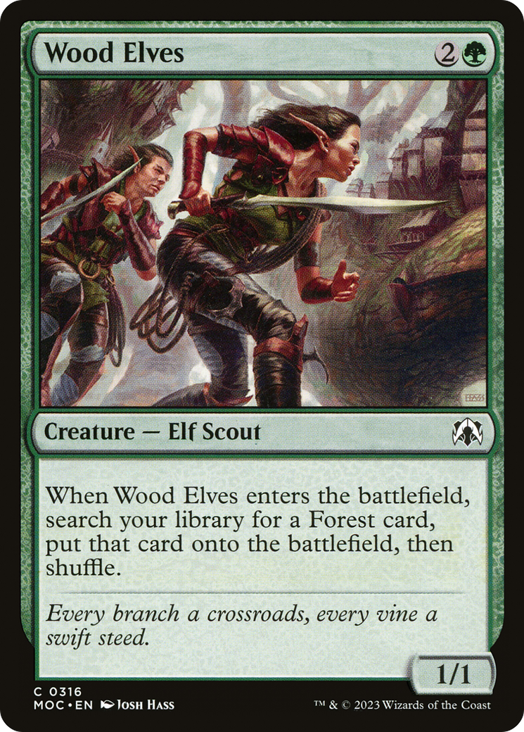 Wood Elves [March of the Machine Commander] | Eastridge Sports Cards & Games