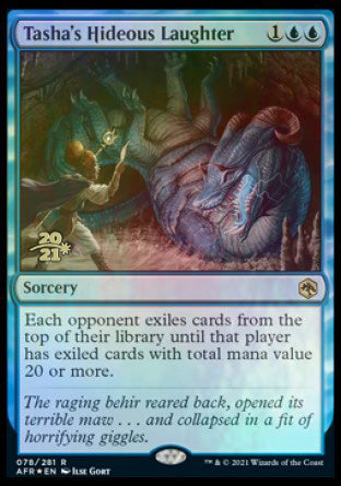 Tasha's Hideous Laughter [Dungeons & Dragons: Adventures in the Forgotten Realms Prerelease Promos] | Eastridge Sports Cards & Games
