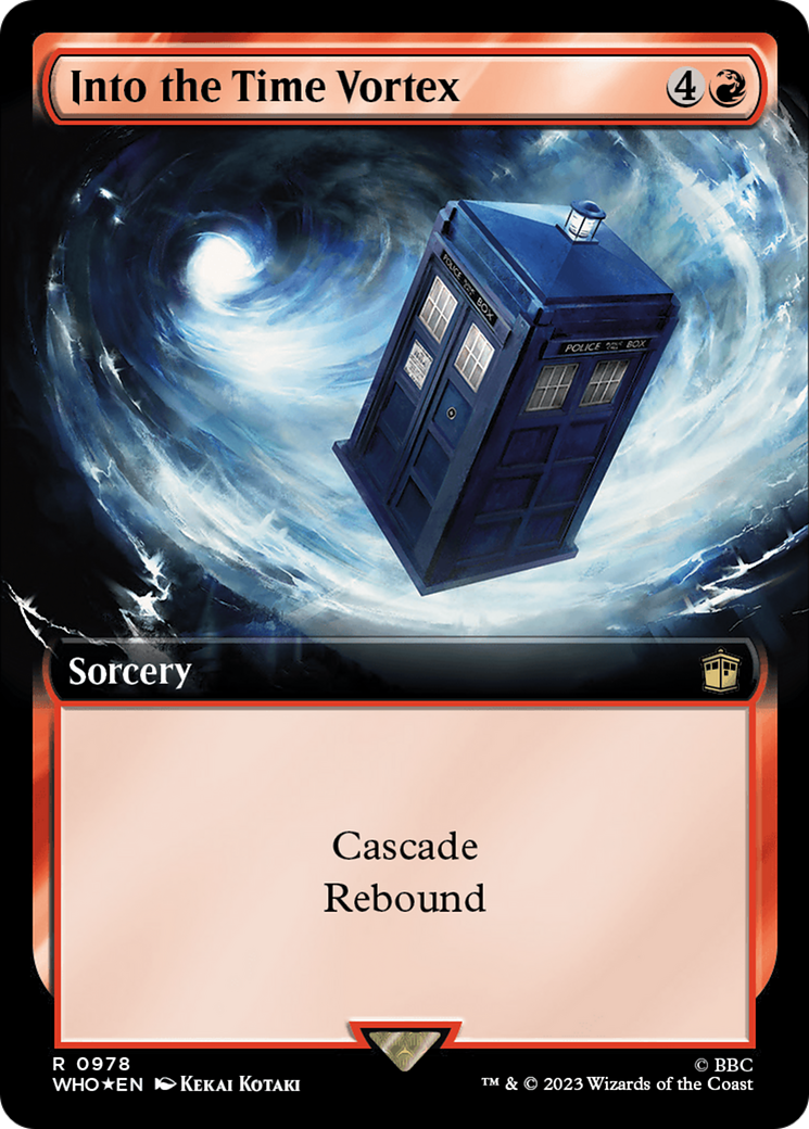 Into the Time Vortex (Extended Art) (Surge Foil) [Doctor Who] | Eastridge Sports Cards & Games