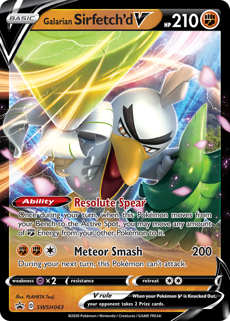 Galarian Sirfetch'd V (SWSH043) [Sword & Shield: Black Star Promos] | Eastridge Sports Cards & Games