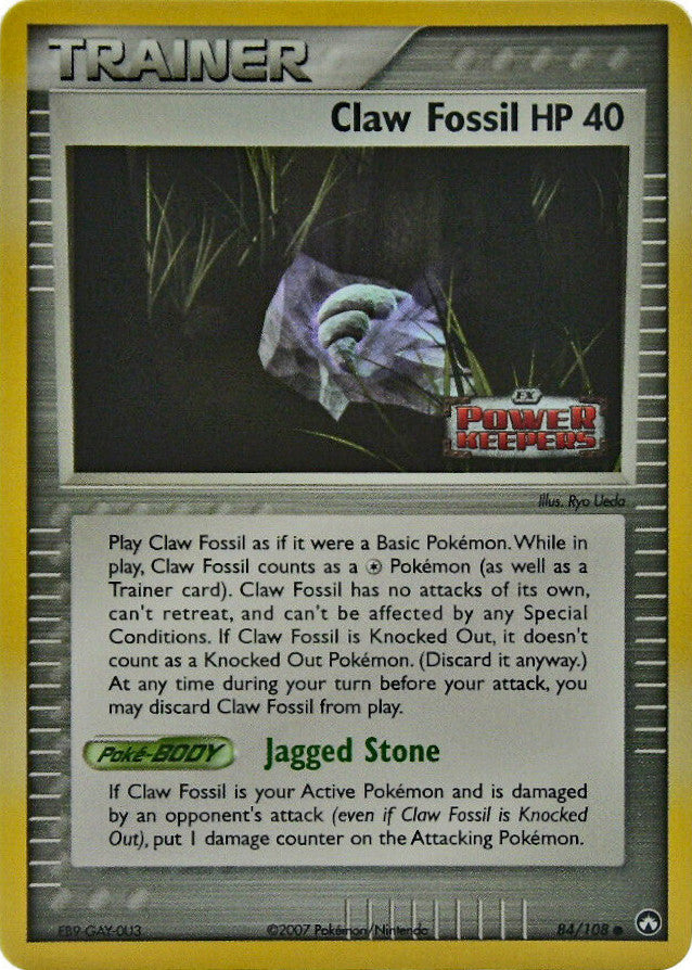 Claw Fossil (84/108) (Stamped) [EX: Power Keepers] | Eastridge Sports Cards & Games