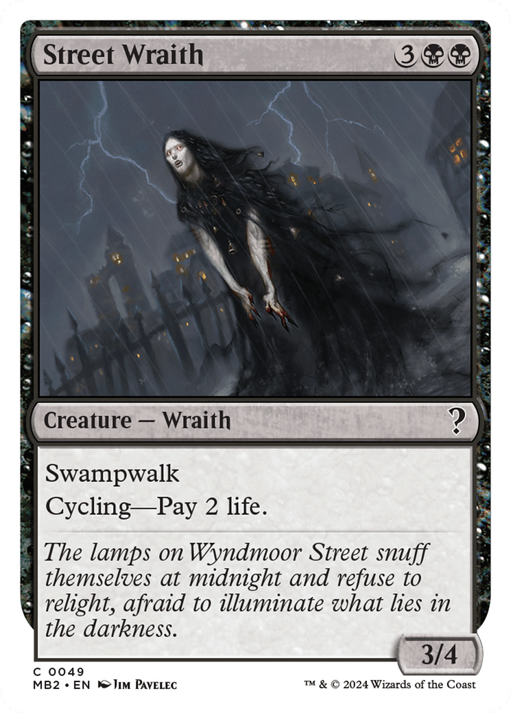 Street Wraith (White Border) [Mystery Booster 2] | Eastridge Sports Cards & Games