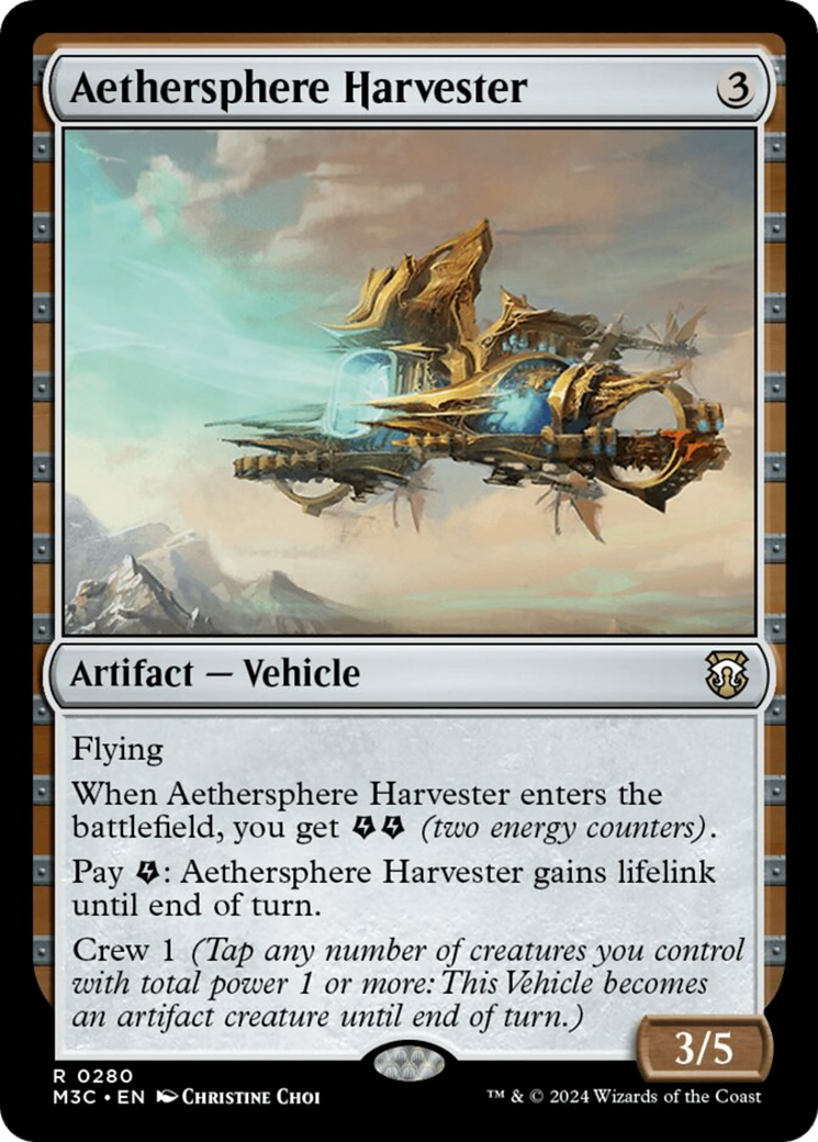 Aethersphere Harvester (Ripple Foil) [Modern Horizons 3 Commander] | Eastridge Sports Cards & Games