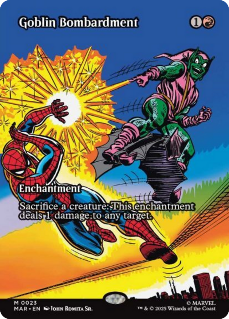 Goblin Bombardment (Borderless) [Marvel's Spider-Man: Eternal-Legal] | Eastridge Sports Cards & Games