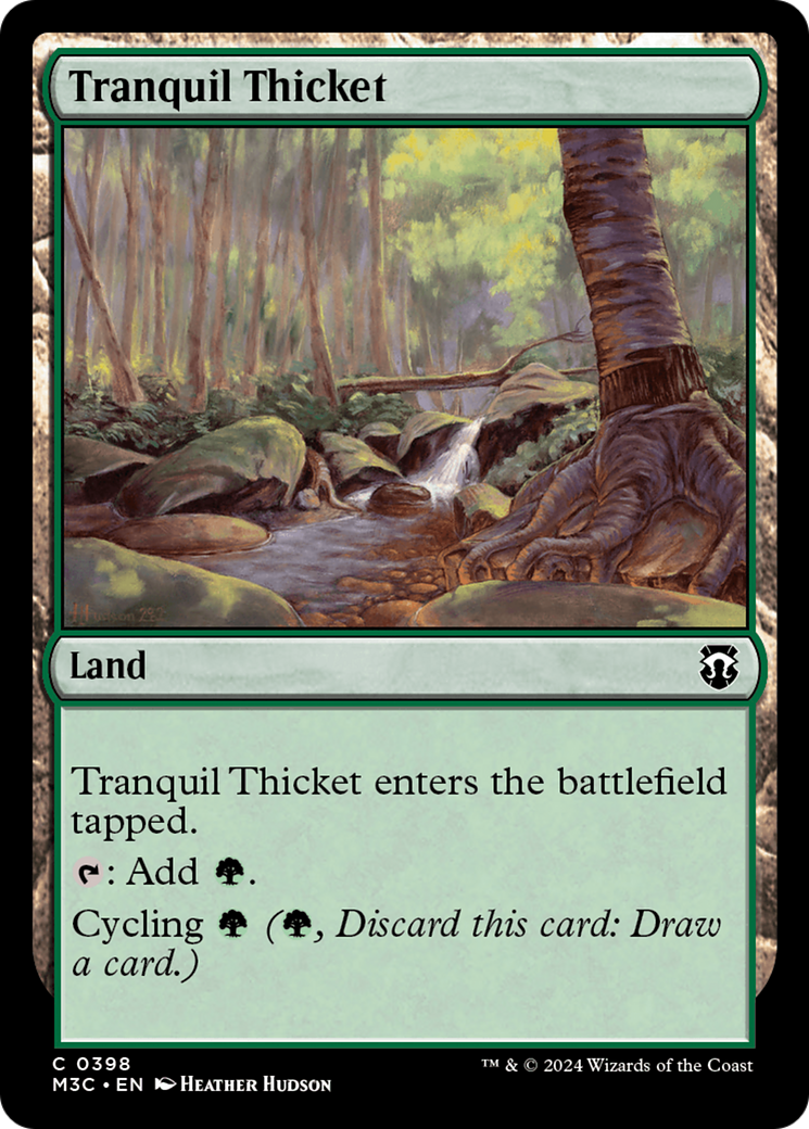 Tranquil Thicket (Ripple Foil) [Modern Horizons 3 Commander] | Eastridge Sports Cards & Games