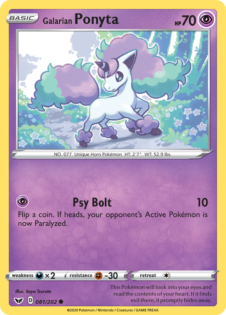 Galarian Ponyta (081/202) [Sword & Shield: Base Set] | Eastridge Sports Cards & Games