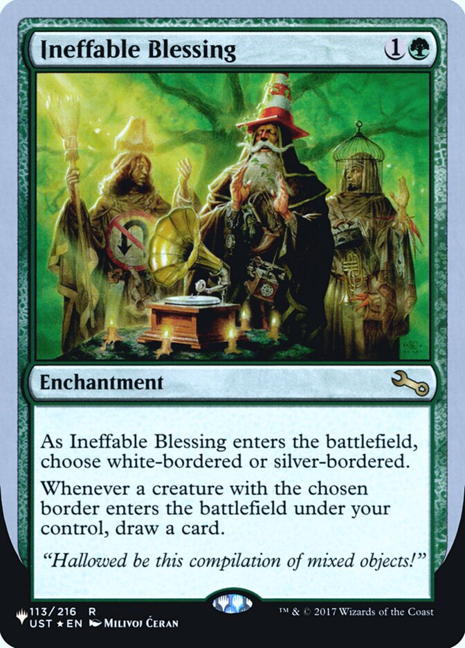 Ineffable Blessing (Bordered) (Unfinity Foil Edition) [The List] | Eastridge Sports Cards & Games