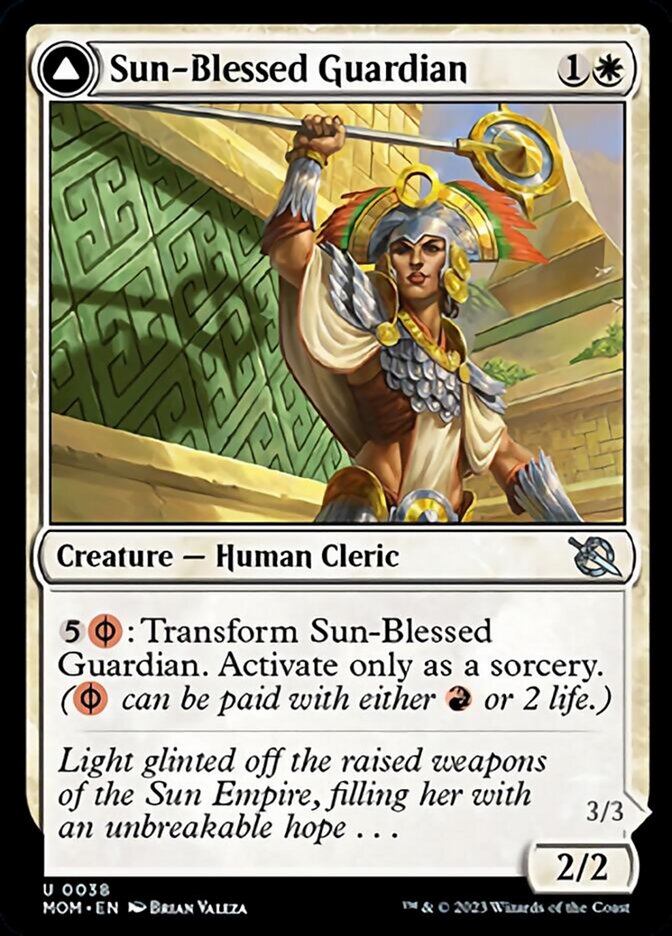 Sun-Blessed Guardian // Furnace-Blessed Conqueror [March of the Machine] | Eastridge Sports Cards & Games