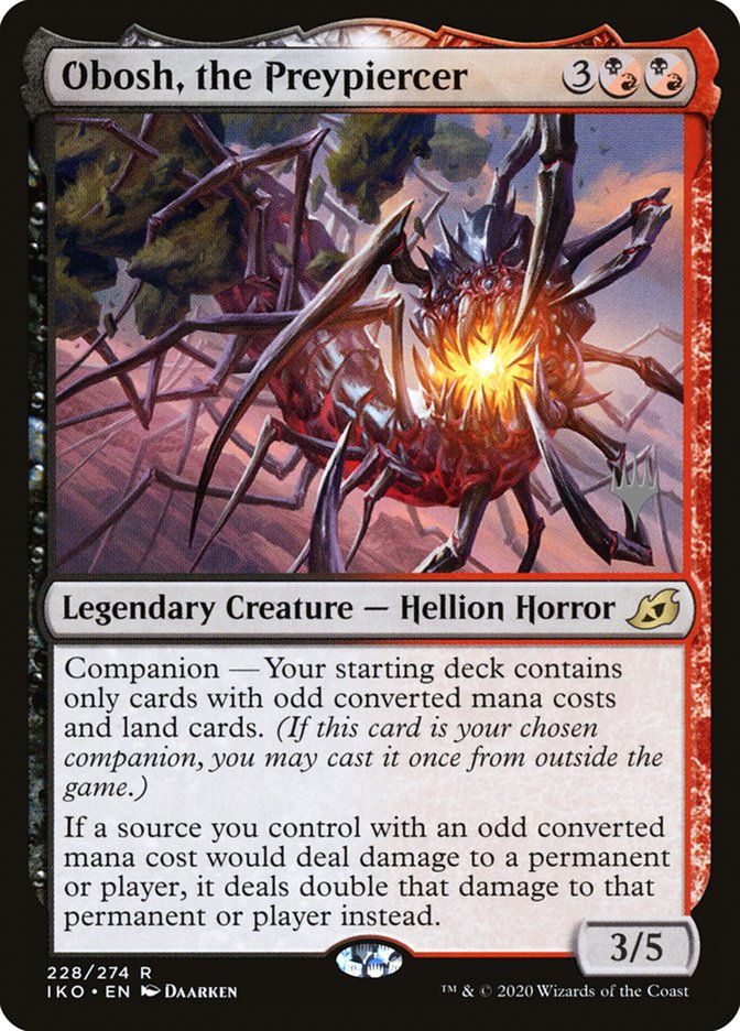 Obosh, the Preypiercer (Promo Pack) [Ikoria: Lair of Behemoths Promos] | Eastridge Sports Cards & Games