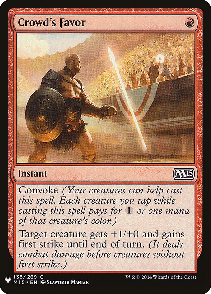Crowd's Favor [Mystery Booster] | Eastridge Sports Cards & Games