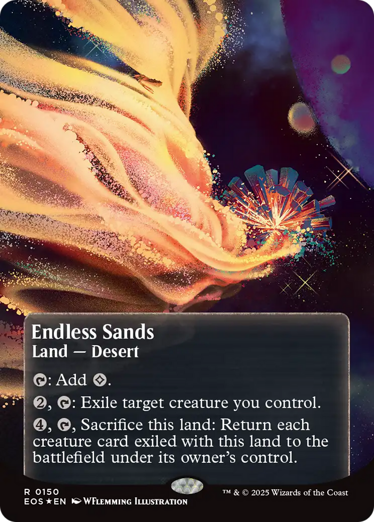 Endless Sands (0150) (Borderless) (Galaxy Foil) [Edge of Eternities: Stellar Sights] | Eastridge Sports Cards & Games
