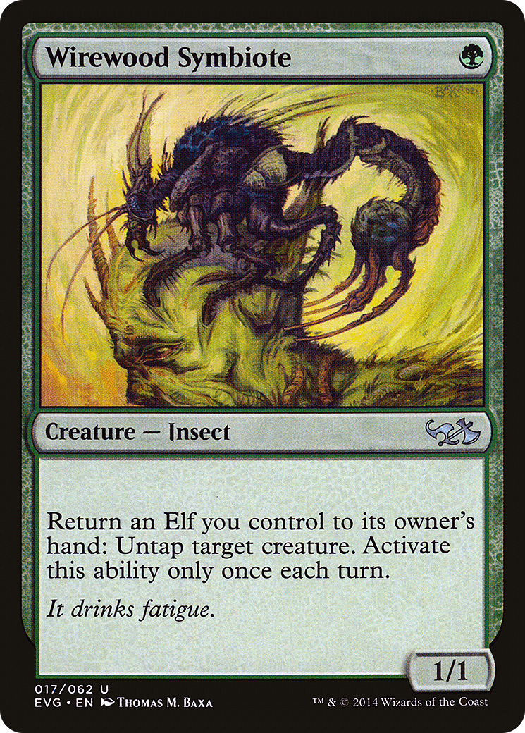 Wirewood Symbiote (DD3-017) - Duel Decks Anthology: Elves vs. Goblins Foil