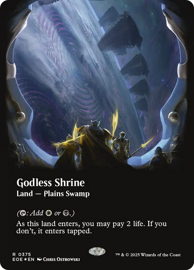 Godless Shrine (Borderless) (Galaxy Foil) [Edge of Eternities] | Eastridge Sports Cards & Games