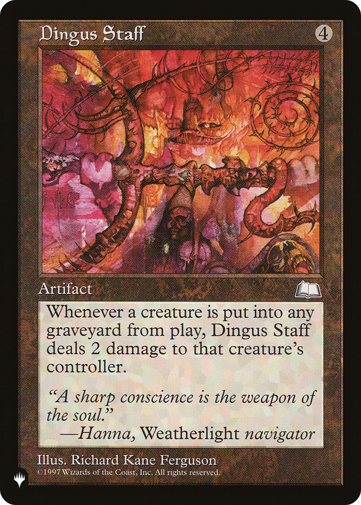 Dingus Staff [The List] | Eastridge Sports Cards & Games