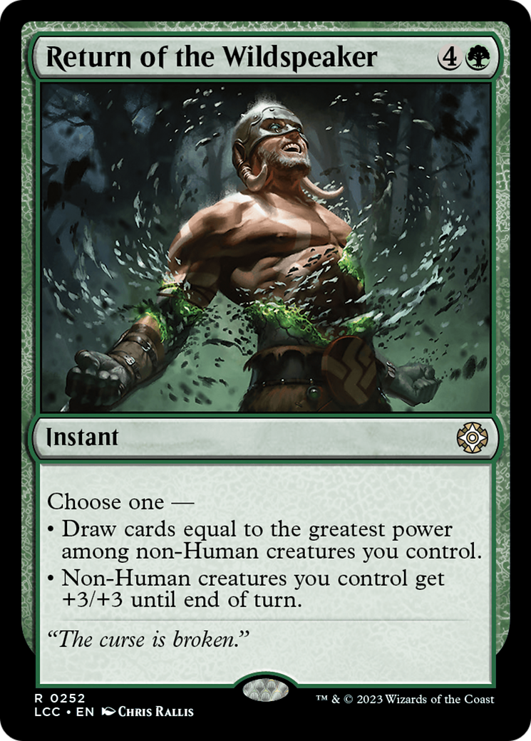 Return of the Wildspeaker [The Lost Caverns of Ixalan Commander] | Eastridge Sports Cards & Games