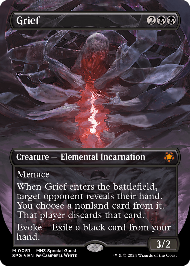 Grief (Borderless) (Textured Foil) [Modern Horizons 3 Special Guests] | Eastridge Sports Cards & Games