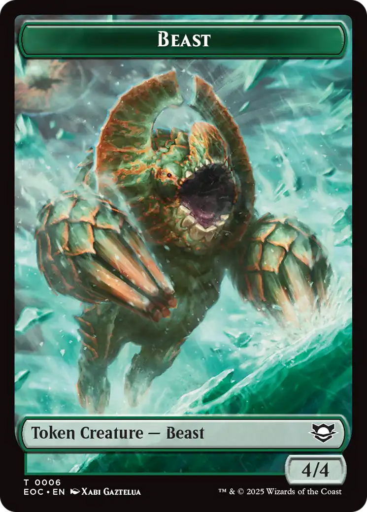 Thopter // Beast (0006) Double-Sided Token [Edge of Eternities Commander Tokens] | Eastridge Sports Cards & Games