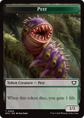 Beast (0006) // Pest Double-Sided Token [Edge of Eternities Commander Tokens] | Eastridge Sports Cards & Games