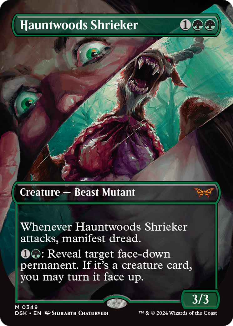 Hauntwoods Shrieker (Borderless) [Duskmourn: House of Horror] | Eastridge Sports Cards & Games