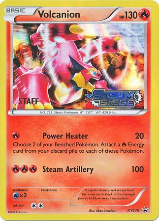 Volcanion (XY145) (Staff) [XY: Black Star Promos] | Eastridge Sports Cards & Games