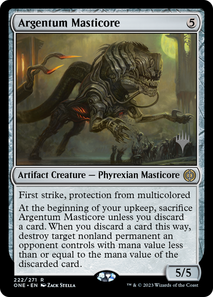 Argentum Masticore (Promo Pack) [Phyrexia: All Will Be One Promos] | Eastridge Sports Cards & Games