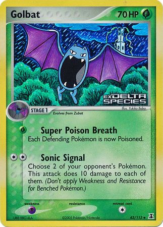 Golbat (43/113) (Stamped) [EX: Delta Species] | Eastridge Sports Cards & Games
