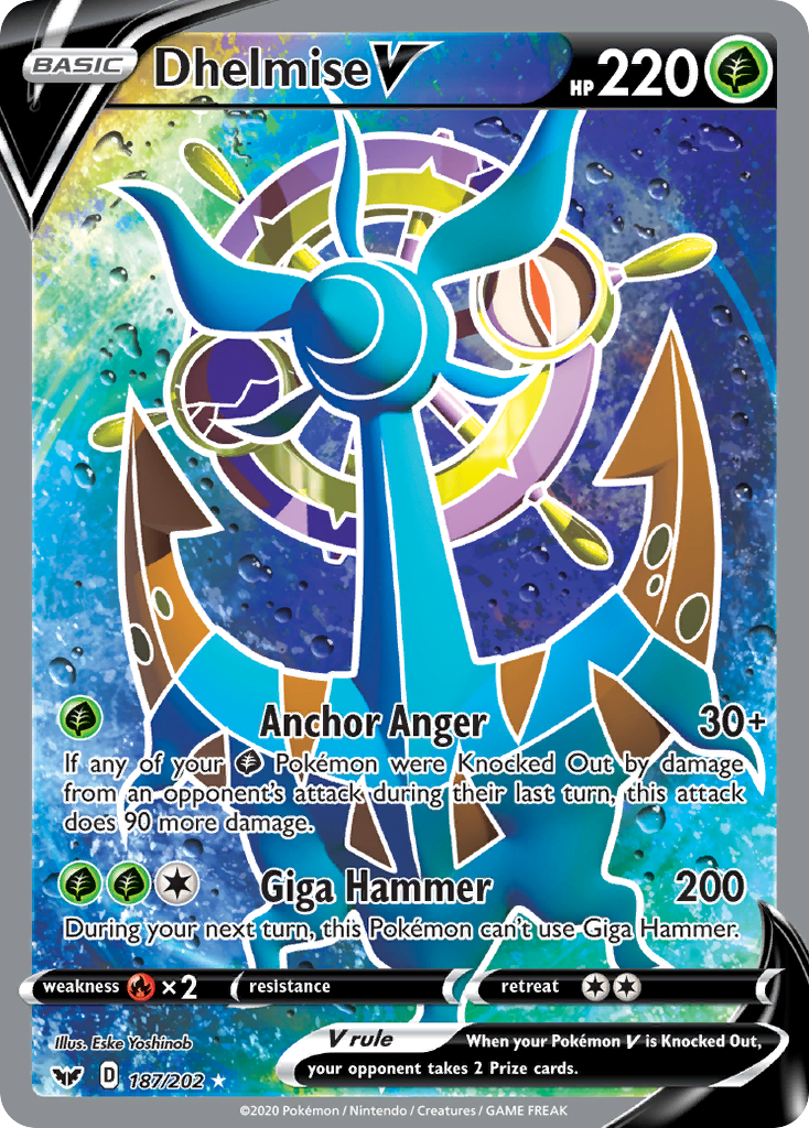 Dhelmise V (187/202) [Sword & Shield: Base Set] | Eastridge Sports Cards & Games