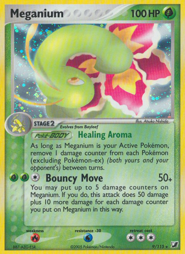 Meganium (9/115) [EX: Unseen Forces] | Eastridge Sports Cards & Games