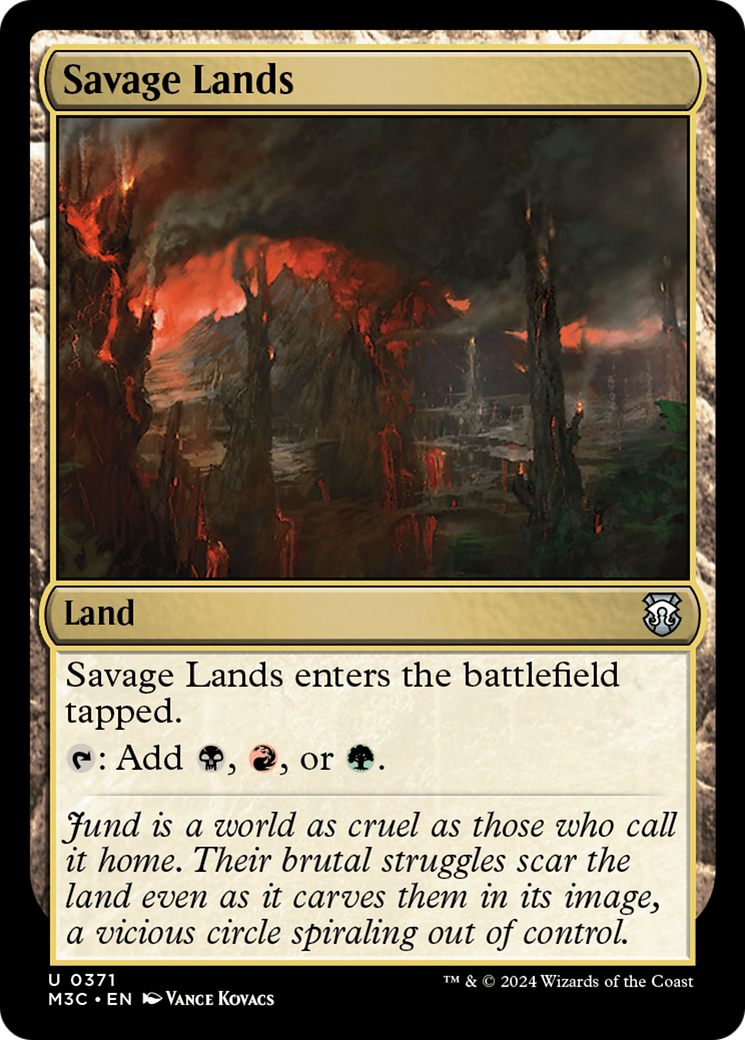 Savage Lands (Ripple Foil) [Modern Horizons 3 Commander] | Eastridge Sports Cards & Games