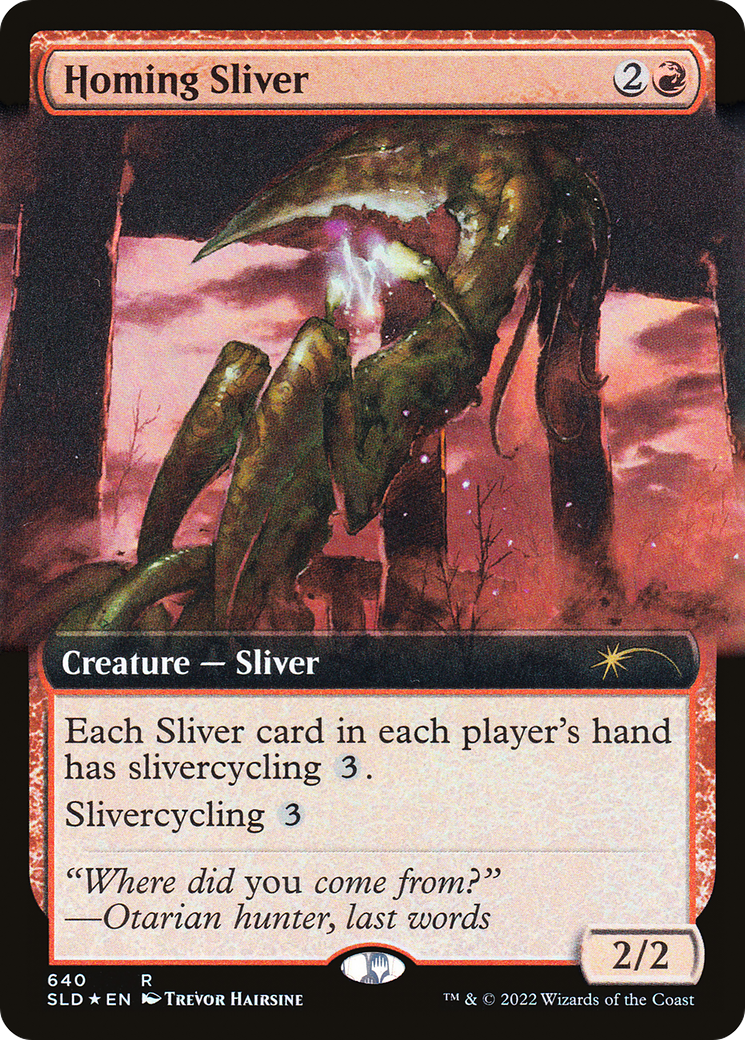 Homing Sliver (Extended Art) [Secret Lair Drop Promos] | Eastridge Sports Cards & Games