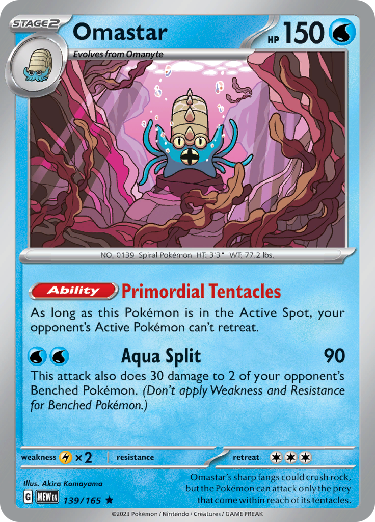 Omastar (139/165) [Scarlet & Violet 151] | Eastridge Sports Cards & Games