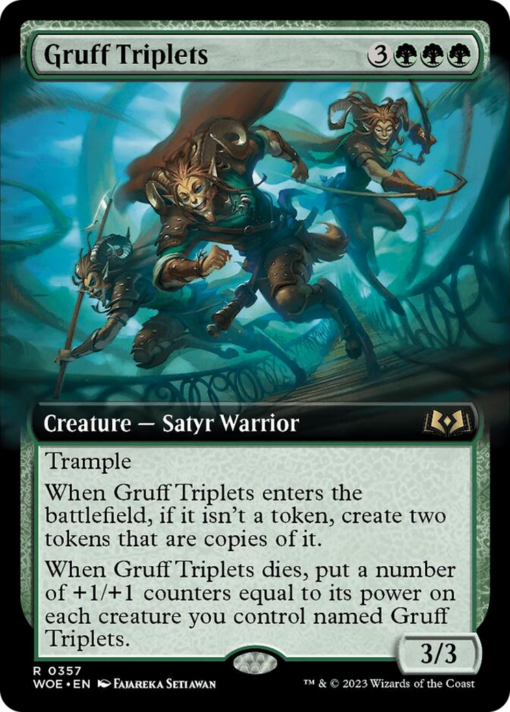 Gruff Triplets (Extended Art) [Wilds of Eldraine] | Eastridge Sports Cards & Games