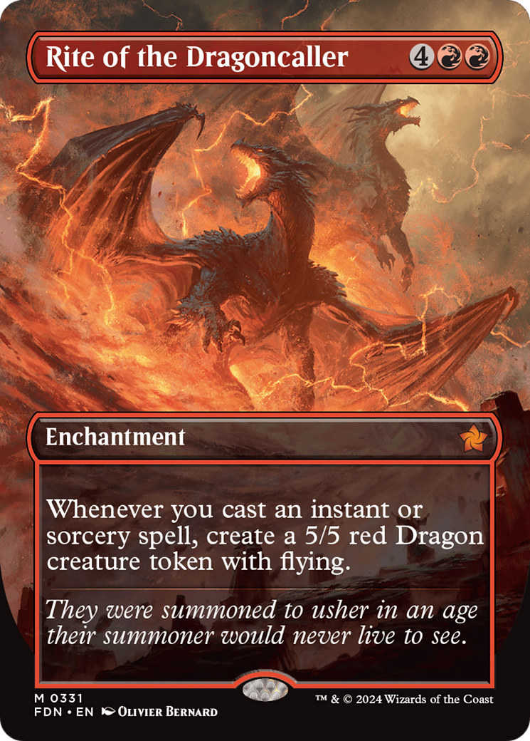 Rite of the Dragoncaller (Borderless) [Foundations] | Eastridge Sports Cards & Games