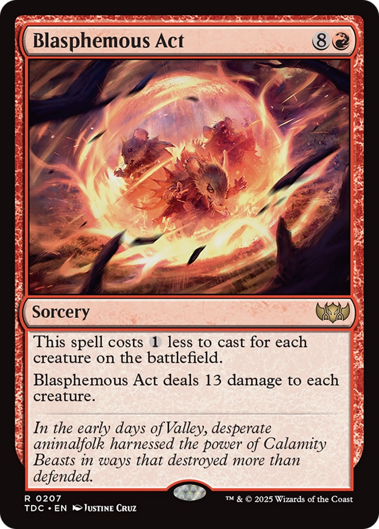 Blasphemous Act [Tarkir: Dragonstorm Commander]