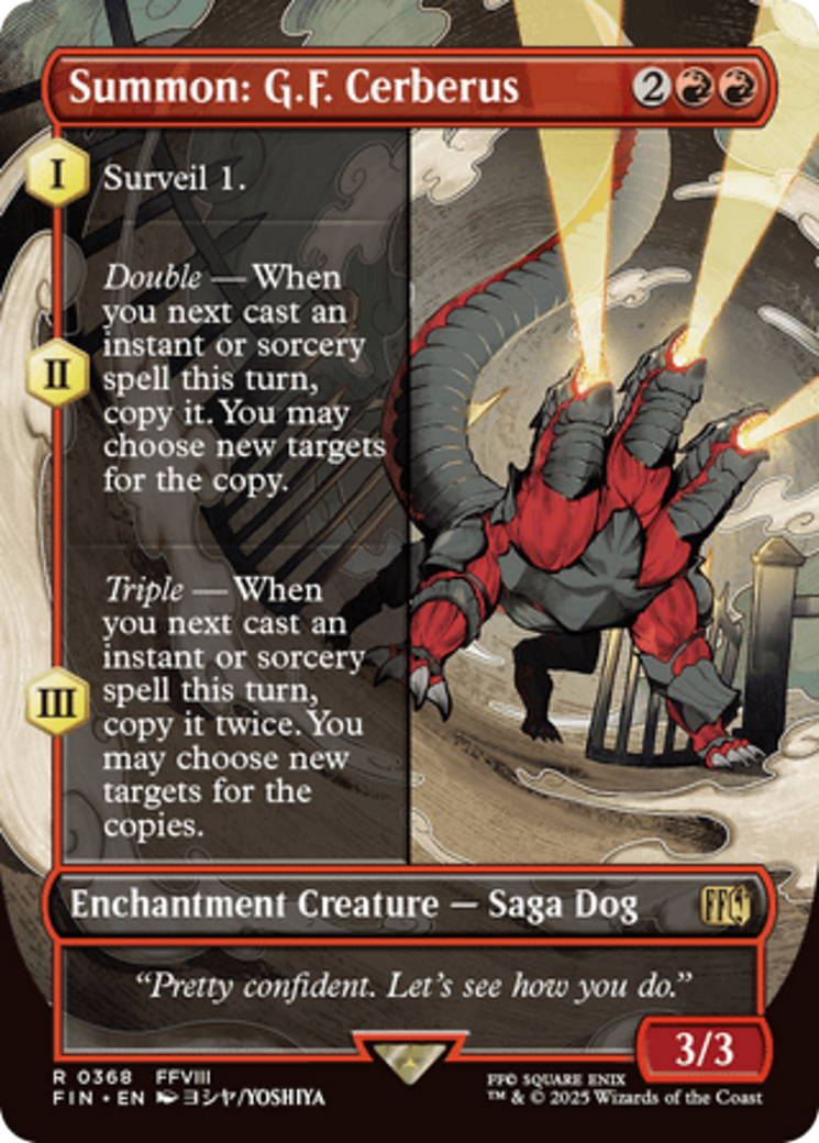 Summon: G.F. Cerberus (Borderless) [FINAL FANTASY] | Eastridge Sports Cards & Games