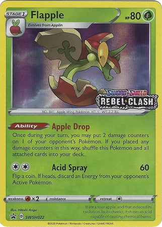 Flapple (SWSH022) (Prerelease Promo) [Sword & Shield: Black Star Promos] | Eastridge Sports Cards & Games