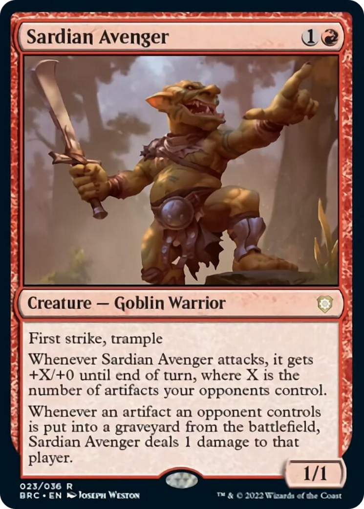 Sardian Avenger [The Brothers' War Commander] | Eastridge Sports Cards & Games